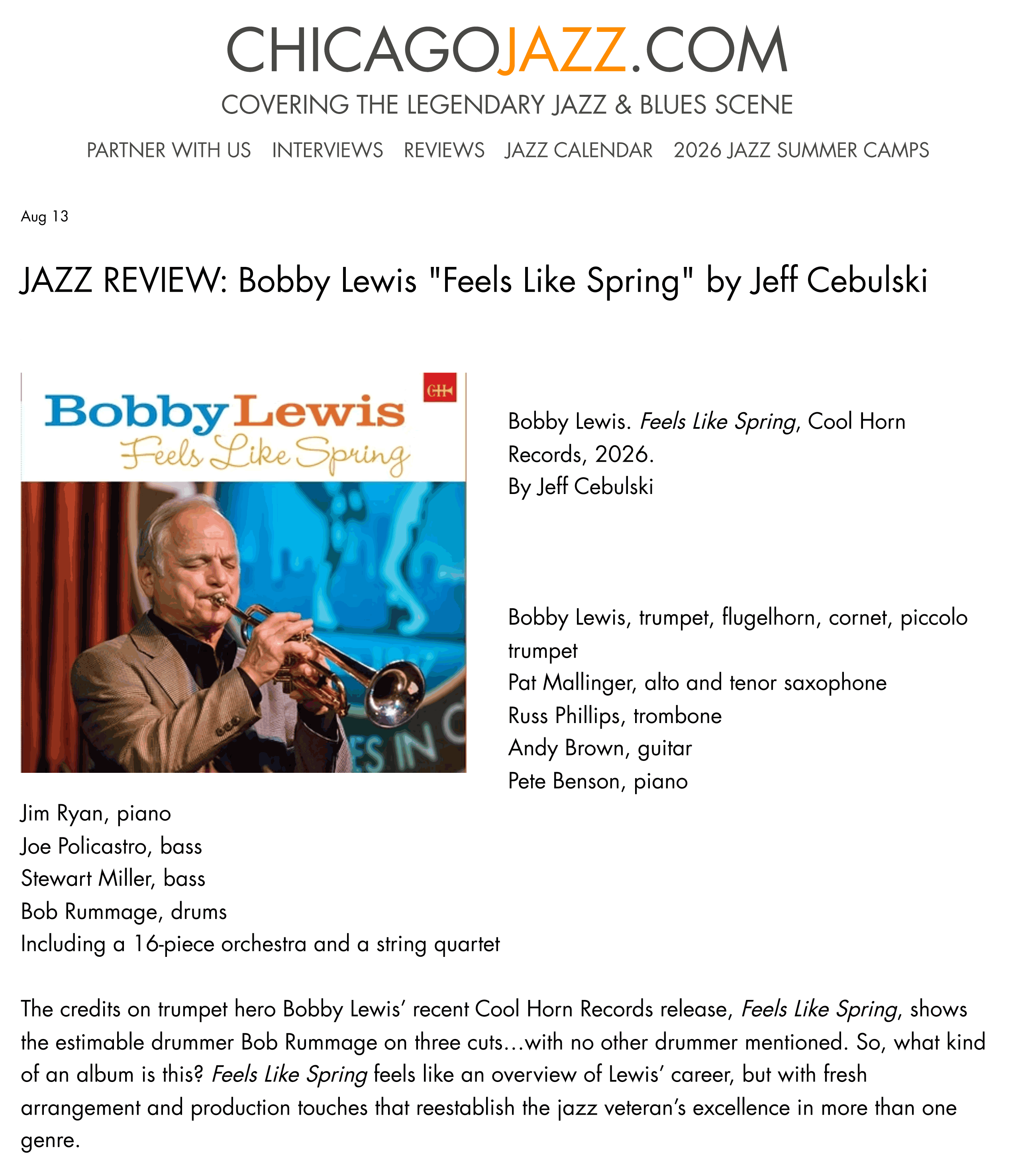 JAZZ-REVIEW -Bobby-Lewis- Feels-Like-Spring -by-Jeff-Cebulski-1